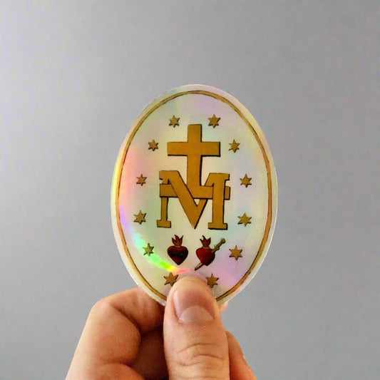 Miraculous Medal Sticker (Back)