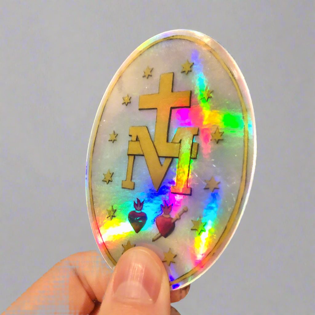 Miraculous Medal Sticker (Back)