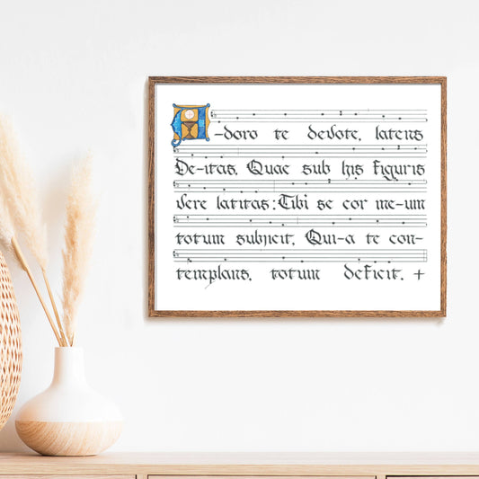 Adoro Te Devote Gregorian Chant