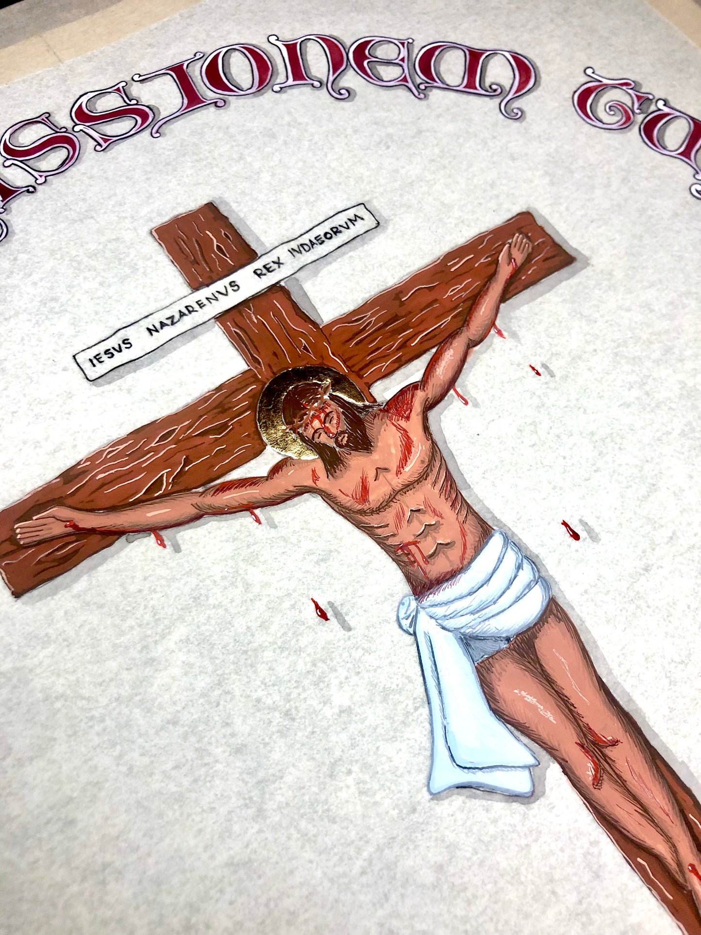 Doce Me Passionem - Teach Me Your Passion Prayer Card