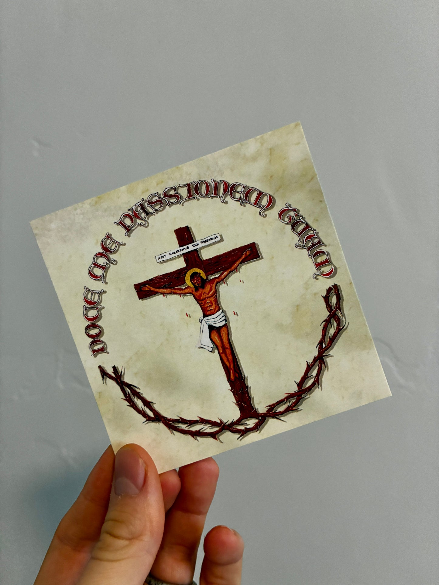 Doce Me Passionem - Teach Me Your Passion Prayer Card