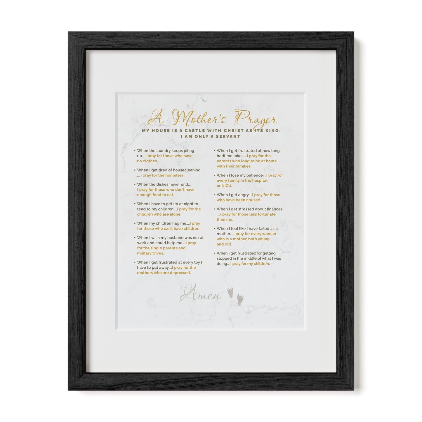 A Mother's Prayer Catholic Art Print