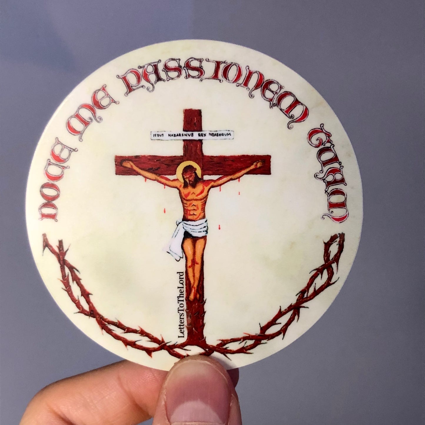 Crucifixion Sticker - Teach Me Your Passion