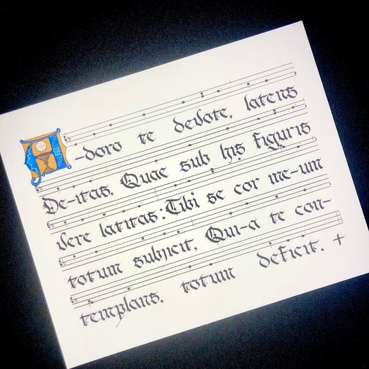 Adore Te Devote Gregorian Chant