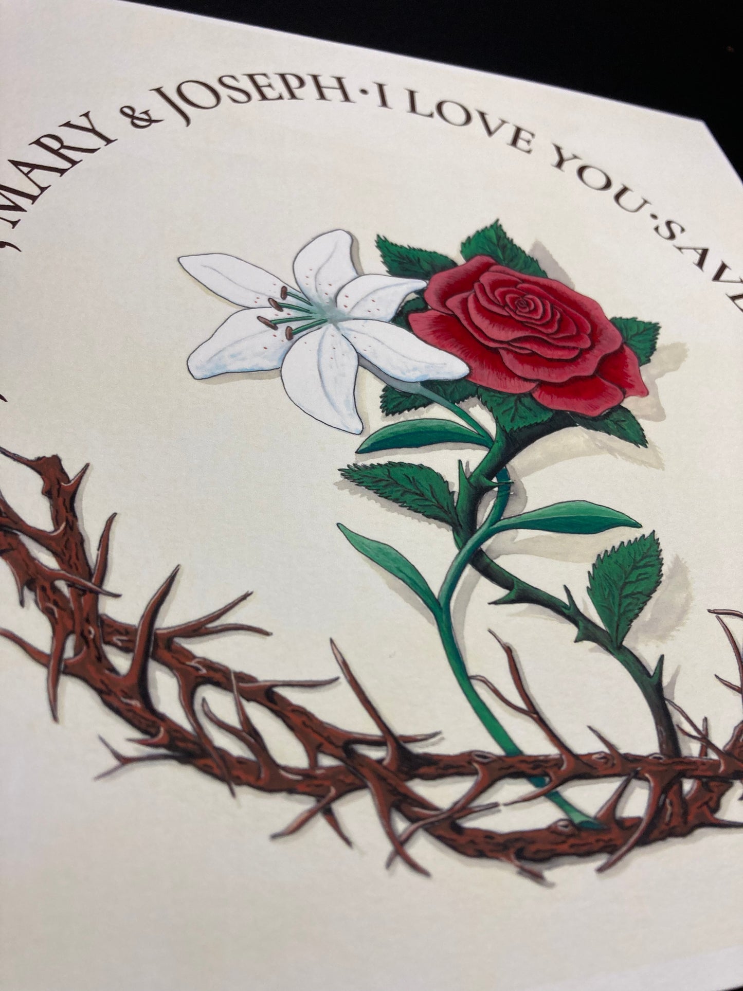 The Lily and the Rose - Holy Family Print