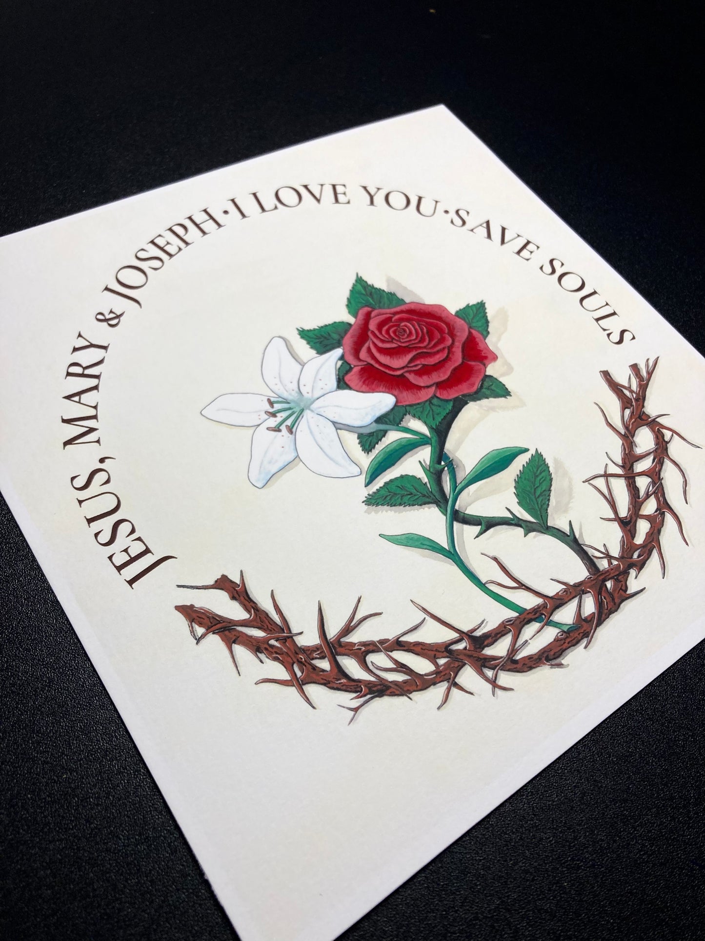 The Lily and the Rose - Holy Family Print