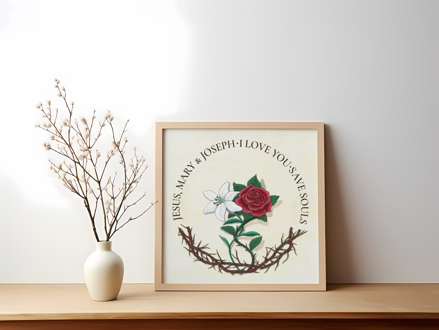 The Lily and the Rose - Holy Family Print