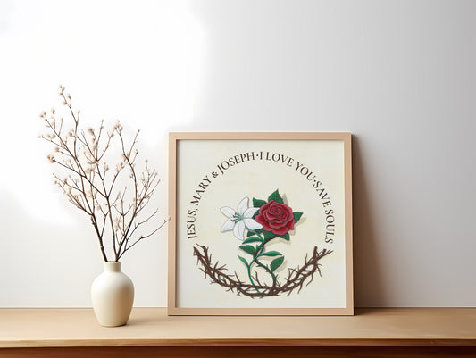 The Lily and the Rose - Holy Family Print