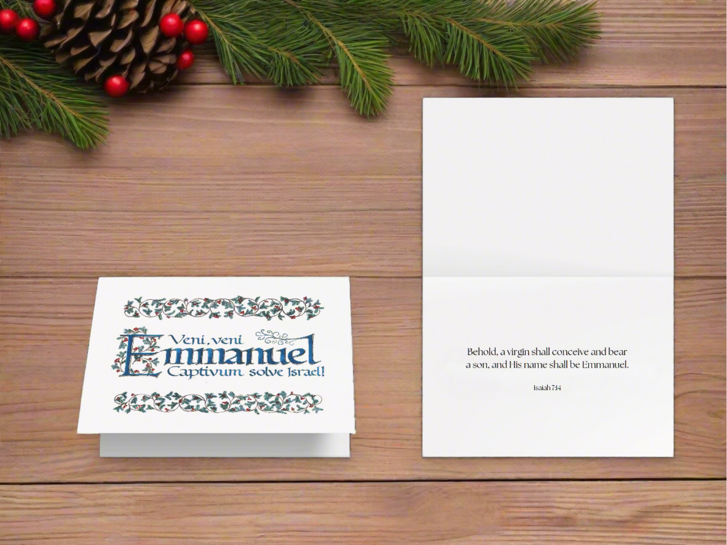 "Emmanuel" Christmas Card